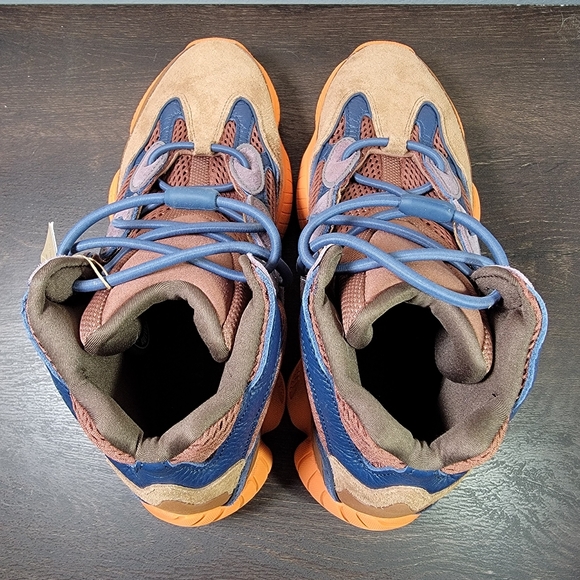 BRAND NEW Adidas Yeezy 500 High Tactile Orange Men's Size 12.0 - Picture 6 of 7